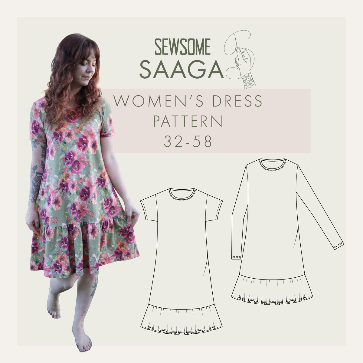Saaga Women’s Dress 32–58